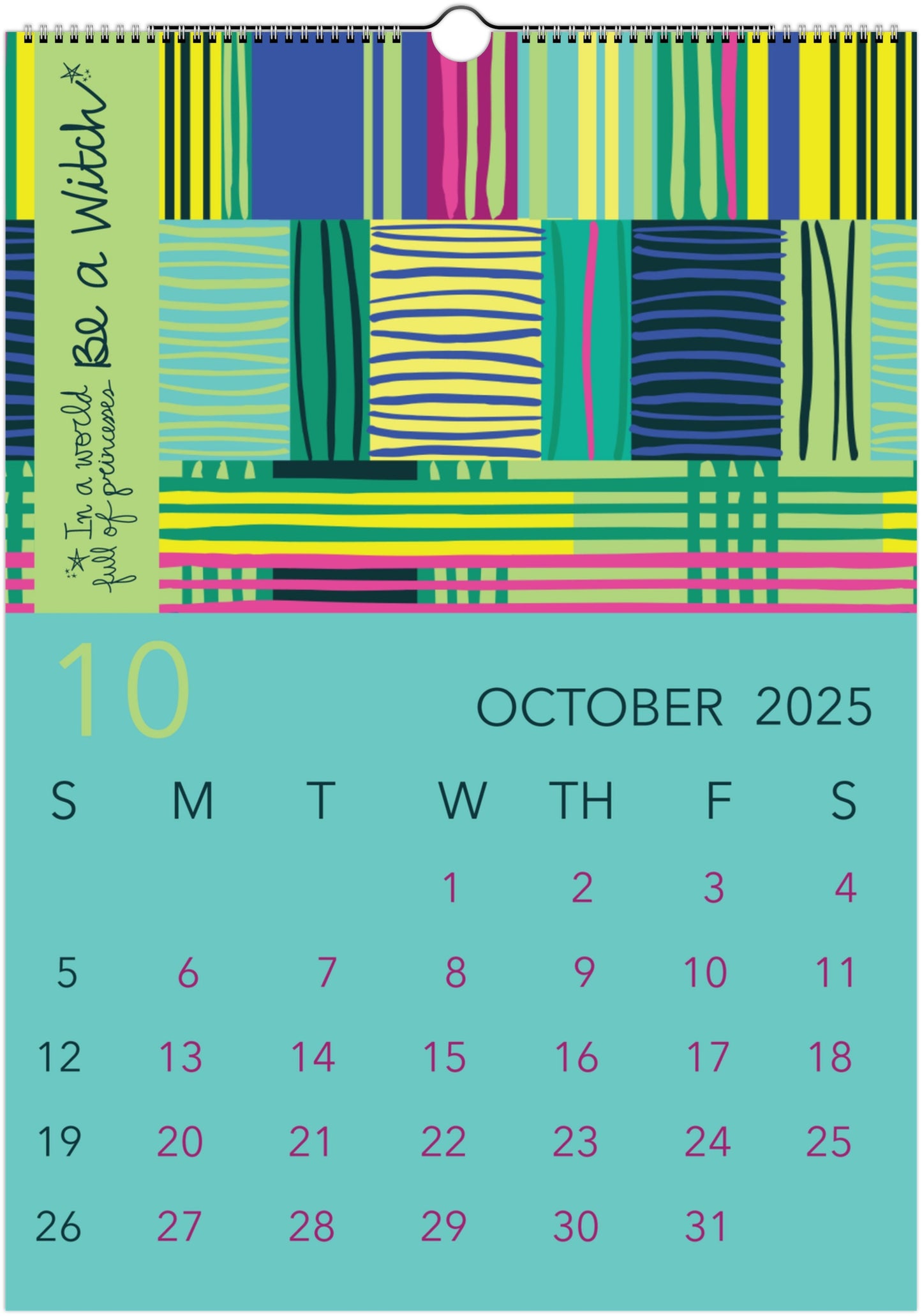 2025 Wall Calendar - Keeping a Bright Mindset