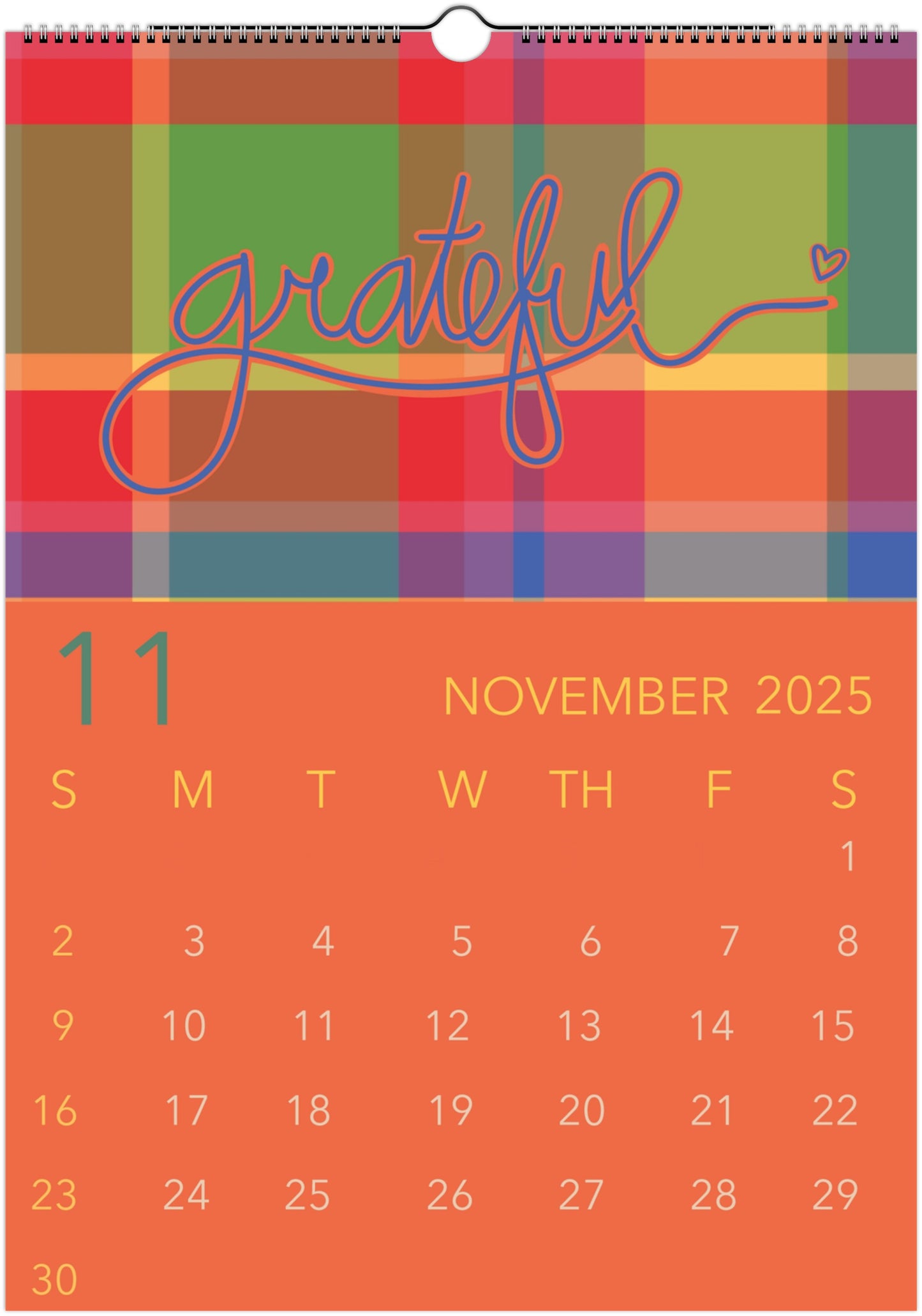 2025 Wall Calendar - Keeping a Bright Mindset