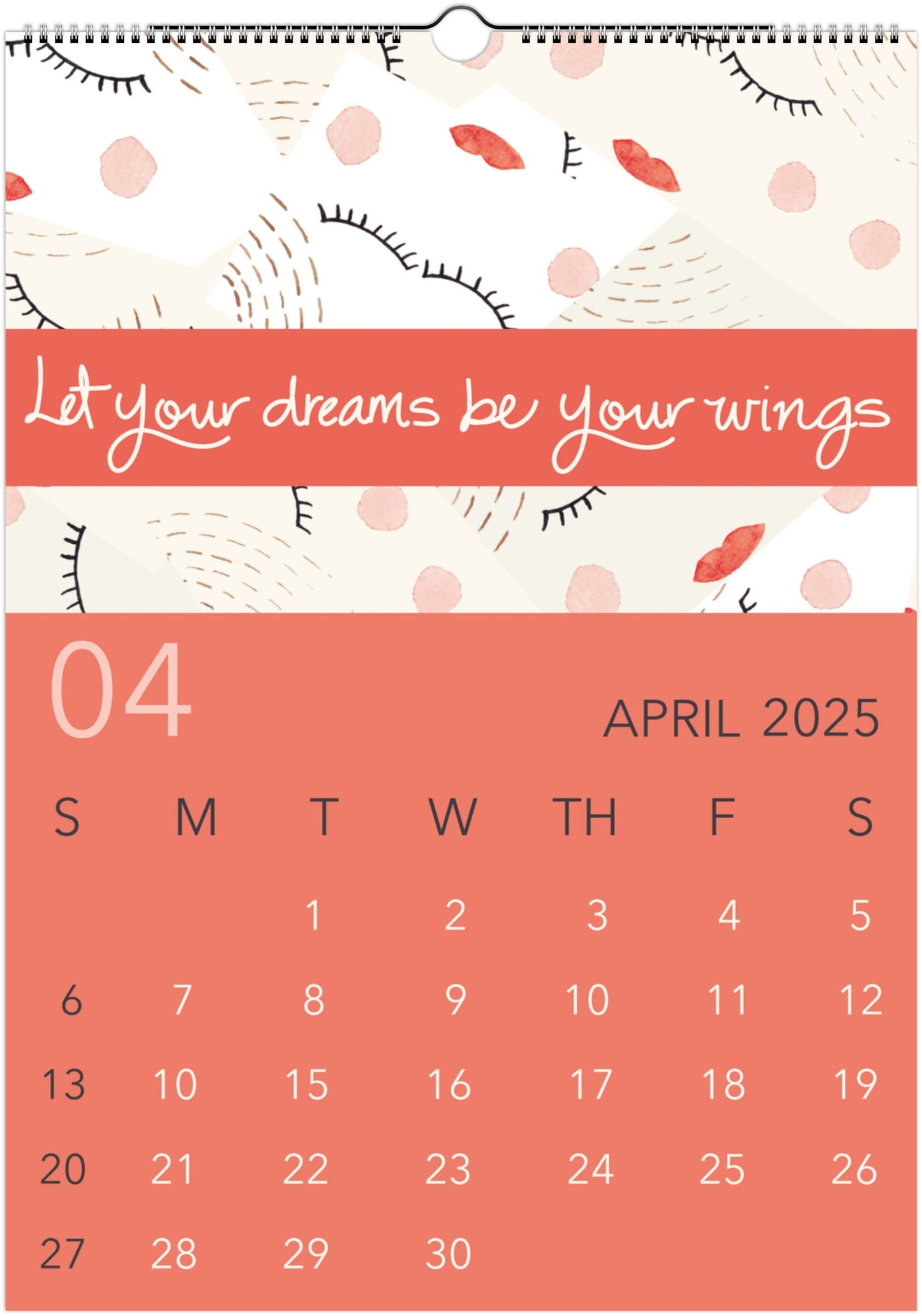 2025 Wall Calendar - Keeping a Bright Mindset