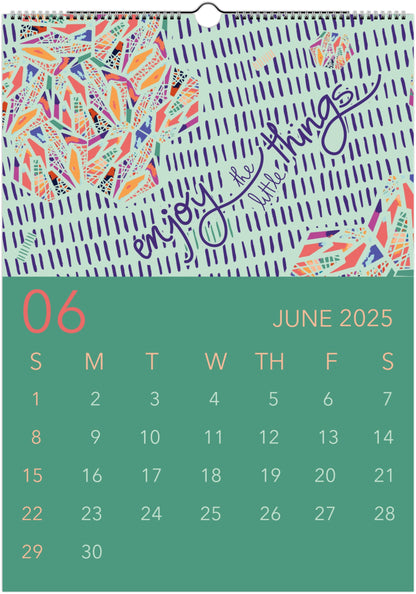 2025 Wall Calendar - Keeping a Bright Mindset